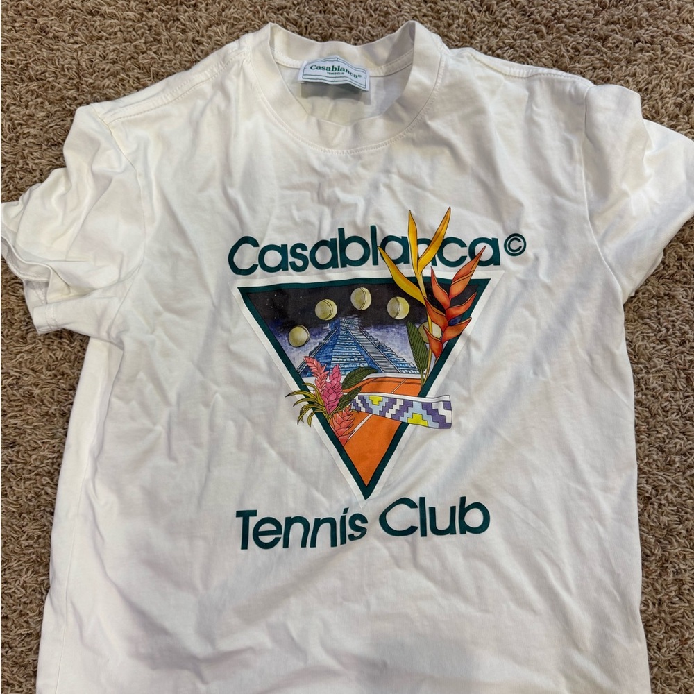 White Casablanca Tee Men's Short Sleeve